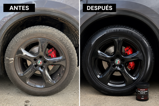 Luxnexo Tire Shine™ | Cera Premium para Neumáticos y Plásticos